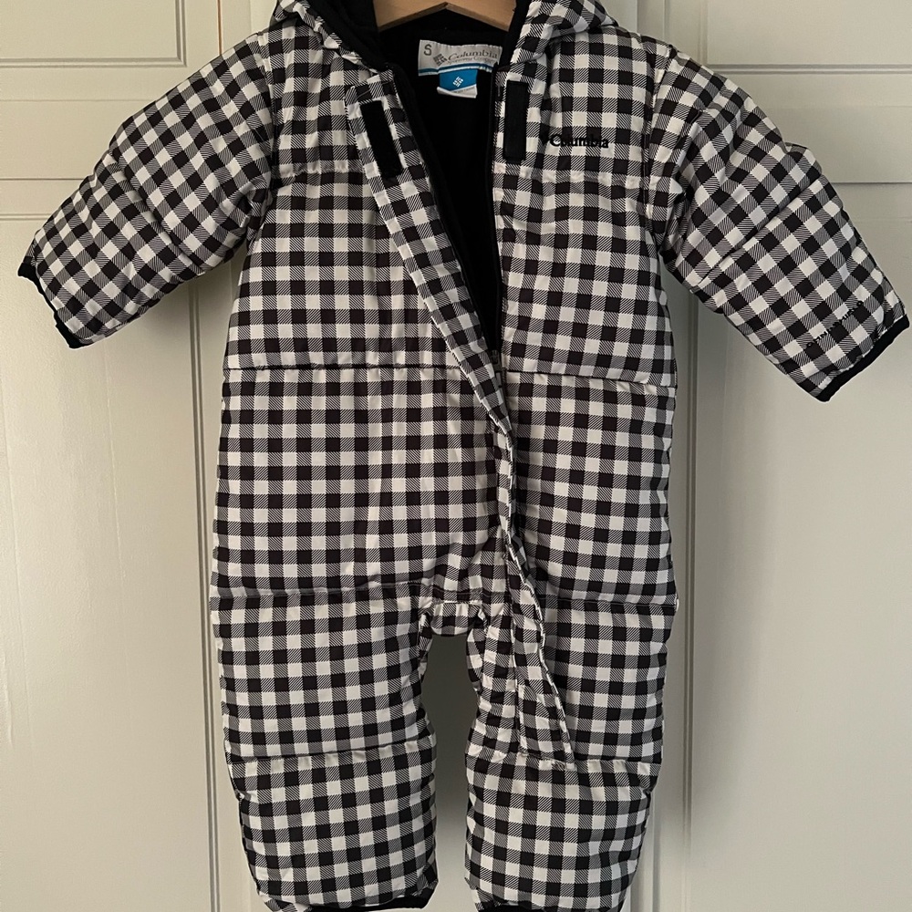 Columbia Infant Bunting Snowsuit 6-12 months Gingham Checkered